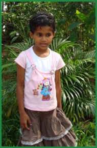 Jayani im Chathura-Kinderheim in Sri Lanka 