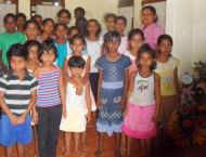 unsere Maedchen im Chathura-Kinderheim in Sri Lanka 