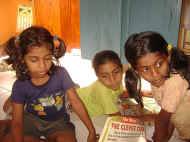 Tharushi, Sewwandi und Nisansala aus dem Chathura-Kinderheim in Sri Lanka 