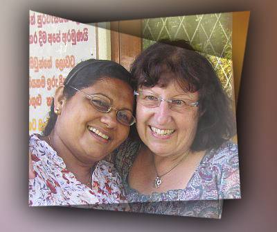 Nangi Vinitha und Akka Anneliese - ein richtig gutes Team fuer das Chathura-Kinderheim in Sri Lanka 
