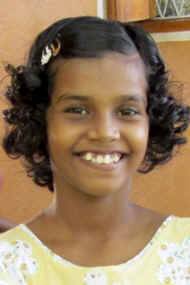 Vihansa im Chathura-Kinderheim in Sri Lanka 