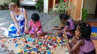 sorgloses Spielen im Chathura-Kinderheim