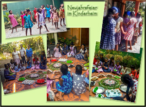 Feier zum sri-lankischen Neujahrsfest 2020 im Chathura-Kinderheim 