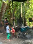 Besuch in einer Batikfabrik in Sri Lanka